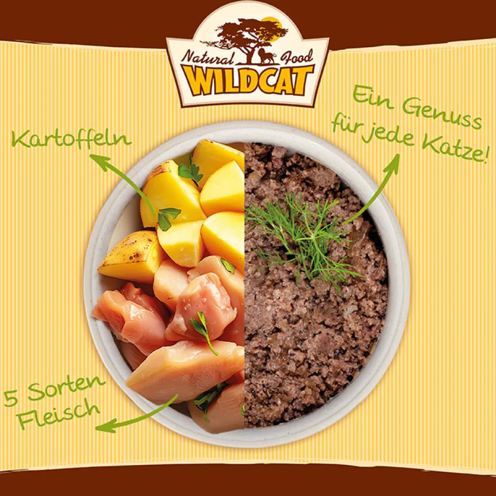 Wildcat Senior Serengeti Geflügel & Kartoffel Nassfutter 7 x 100 g