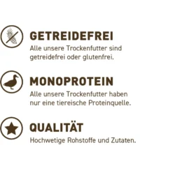 Wildes Land BIO Adult Ente mit Süßkartoffel & Birne Nassfutter 6 x 800 g