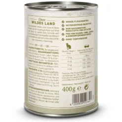 Wildes Land Classic Adult Fasan und Huhn Nassfutter 6 x 400 g