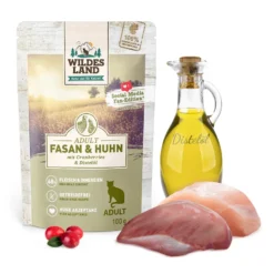 Wildes Land Classic Adult Fasan und Huhn Nassfutter 60 x 100 g