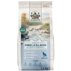 Wildes Land Classic Adult Forelle & Lachs Trockenfutter 4 x 1,2 kg