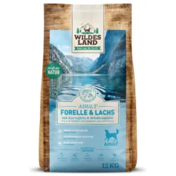 Wildes Land Classic Adult Forelle & Lachs mit Kartoffel Trockenfutter 12 kg
