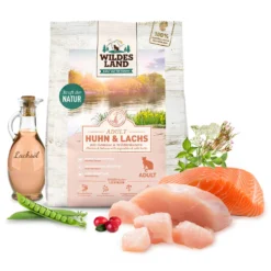 Wildes Land Classic Adult Huhn und Lachs Trockenfutter 400 g