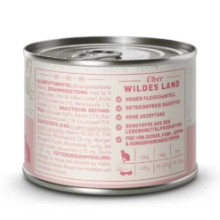 Wildes Land Classic Adult Kalb und Ente Nassfutter 6 x 200 g