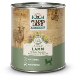 Wildes Land Classic Adult Lamm mit Reis Nassfutter 6 x 800 g