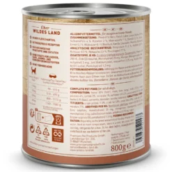 Wildes Land Classic Adult Pferd mit Süßkartoffel Nassfutter 6 x 800 g