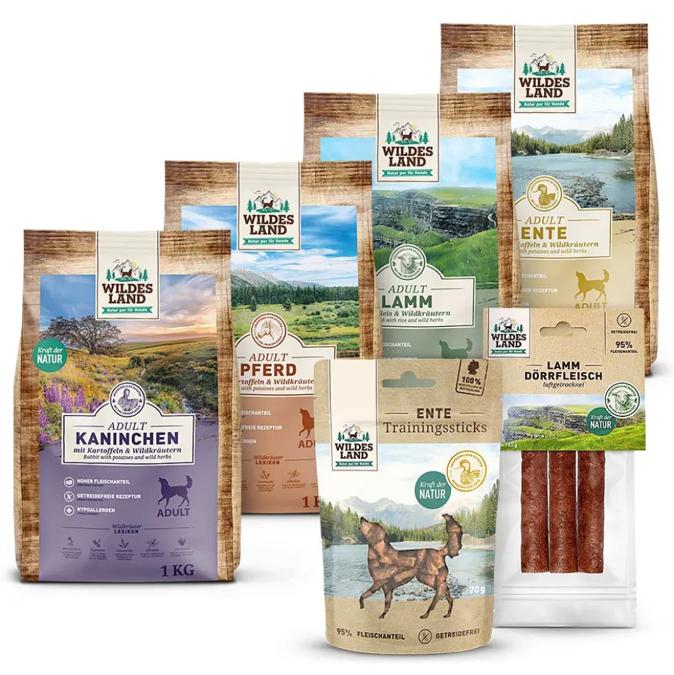 Wildes Land Classic Adult Probierpaket Trockenfutter Trockenfutter 1 Paket