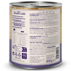 Wildes Land Classic Adult Wild mit Kürbis Nassfutter 6 x 800 g