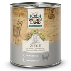 Wildes Land Classic Adult Ziege mit Kürbis Nassfutter 6 x 800 g