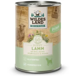 Wildes Land Classic Puppy Lamm mit Reis Nassfutter 6 x 400 g