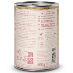 Wildes Land Classic Puppy Rind mit Süßkartoffel Nassfutter 6 x 400 g