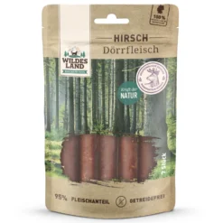 Wildes Land Dörrfleisch Hirsch Snack 7 Stück