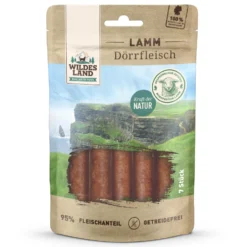 Wildes Land Dörrfleisch Lamm Snack 7 Stück