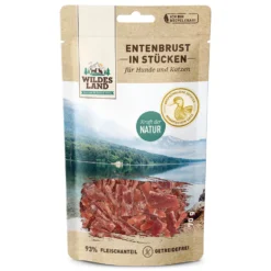 Wildes Land Fleischsnacks Entenbrust in Stücken Snack 7 x 70 g