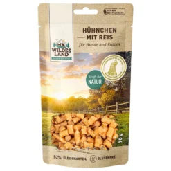Wildes Land Fleischsnacks Hühnchen mit Reis Snack 70 g