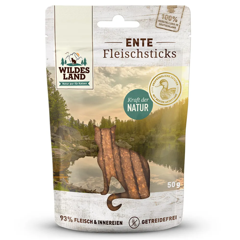 Wildes Land Fleischsticks Ente Snack 50 g