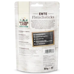 Wildes Land Fleischsticks Ente Snack 50 g