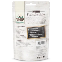 Wildes Land Fleischsticks Huhn Snack 9 x 50 g