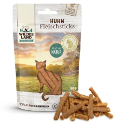 Wildes Land Fleischsticks Huhn Snack 50 g
