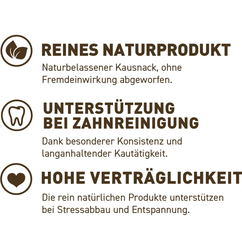 Wildes Land Geweihsnack Hirschgeweih Halb Snack XL