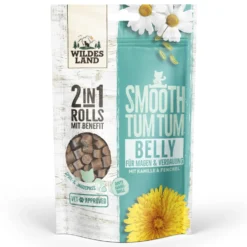 Wildes Land 2in1 Rolls mit Benefit Belly - Für Magen & Verdauung Snack 8 x 90 g