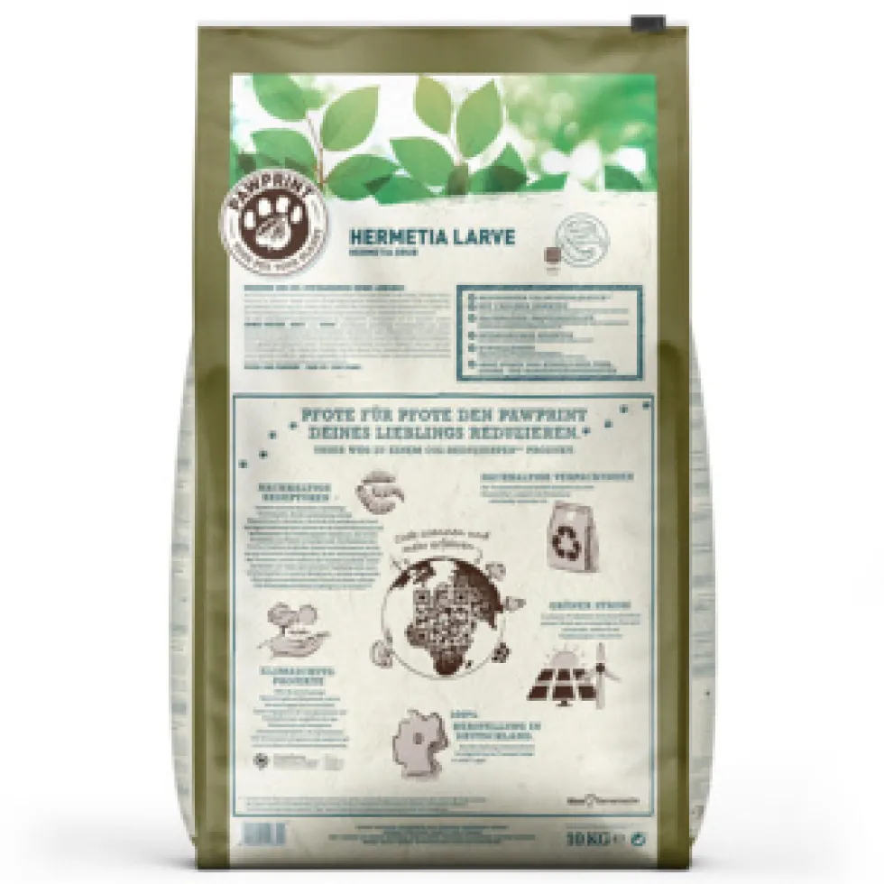 Wildes Land Pawprint Insect Adult Hermetia Larve Trockenfutter 10 kg