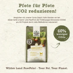 Wildes Land PawPrint Veggie Adult Kürbis & Karotte Trockenfutter 10 kg