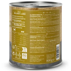 Wildes Land PUR Adult Huhn mit Distelöl Nassfutter 6 x 800 g