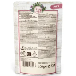 Wildes Land PUR Adult Rind mit Distelöl Nassfutter 60 x 100 g