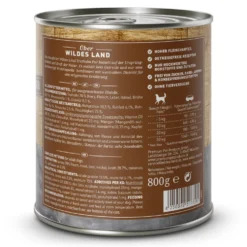 Wildes Land PUR Adult Truthahn mit Distelöl Nassfutter 6 x 800 g