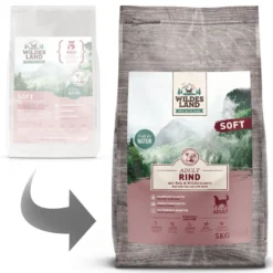 Wildes Land Soft Adult Rind mit Reis und Wildkräutern Trockenfutter 5 kg