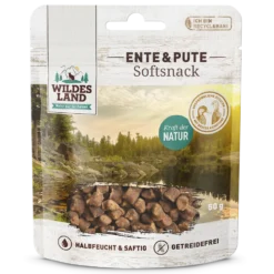 Wildes Land Softsnack Ente & Pute Snack 8 x 50 g