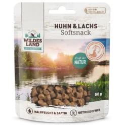 Wildes Land Softsnack Huhn & Lachs Snack 8 x 50 g