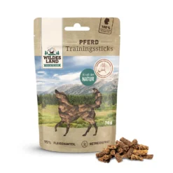 Wildes Land Trainingssticks Pferd Snack 70 g