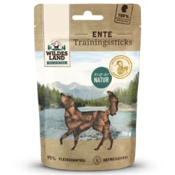 Wildes Land Trainingssticks Ente Snack 70 g