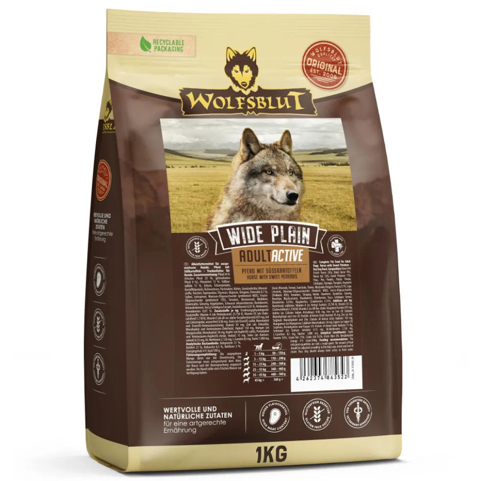 Wolfsblut Active Wide Plain Trockenfutter 1 kg