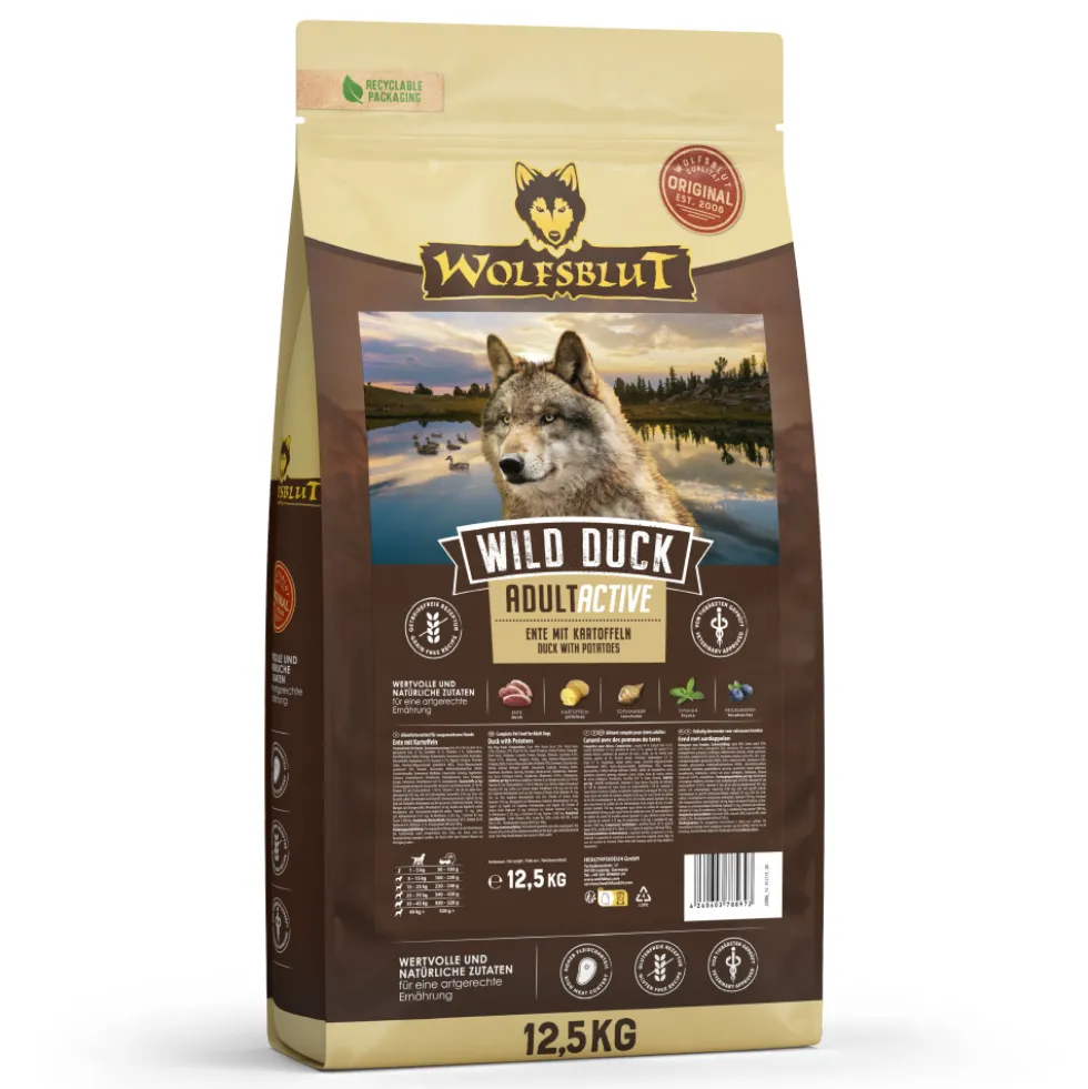 Wolfsblut Active Wild Duck Trockenfutter 12,5 kg