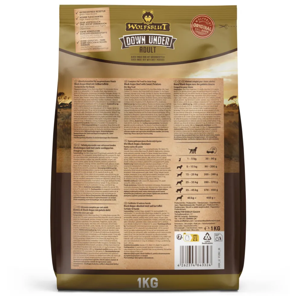 Wolfsblut Adult Down Under Trockenfutter 1 kg