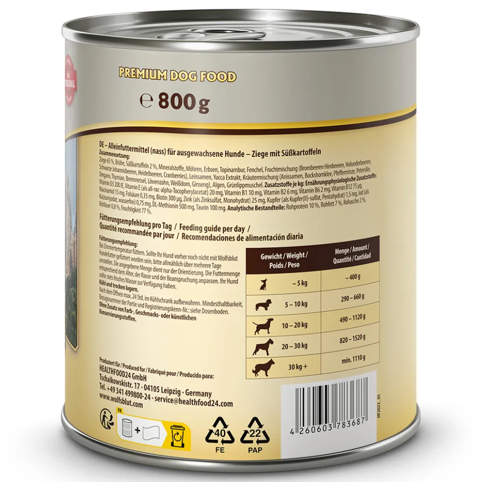 Wolfsblut Adult Grey Peak Nassfutter 6 x 800 g