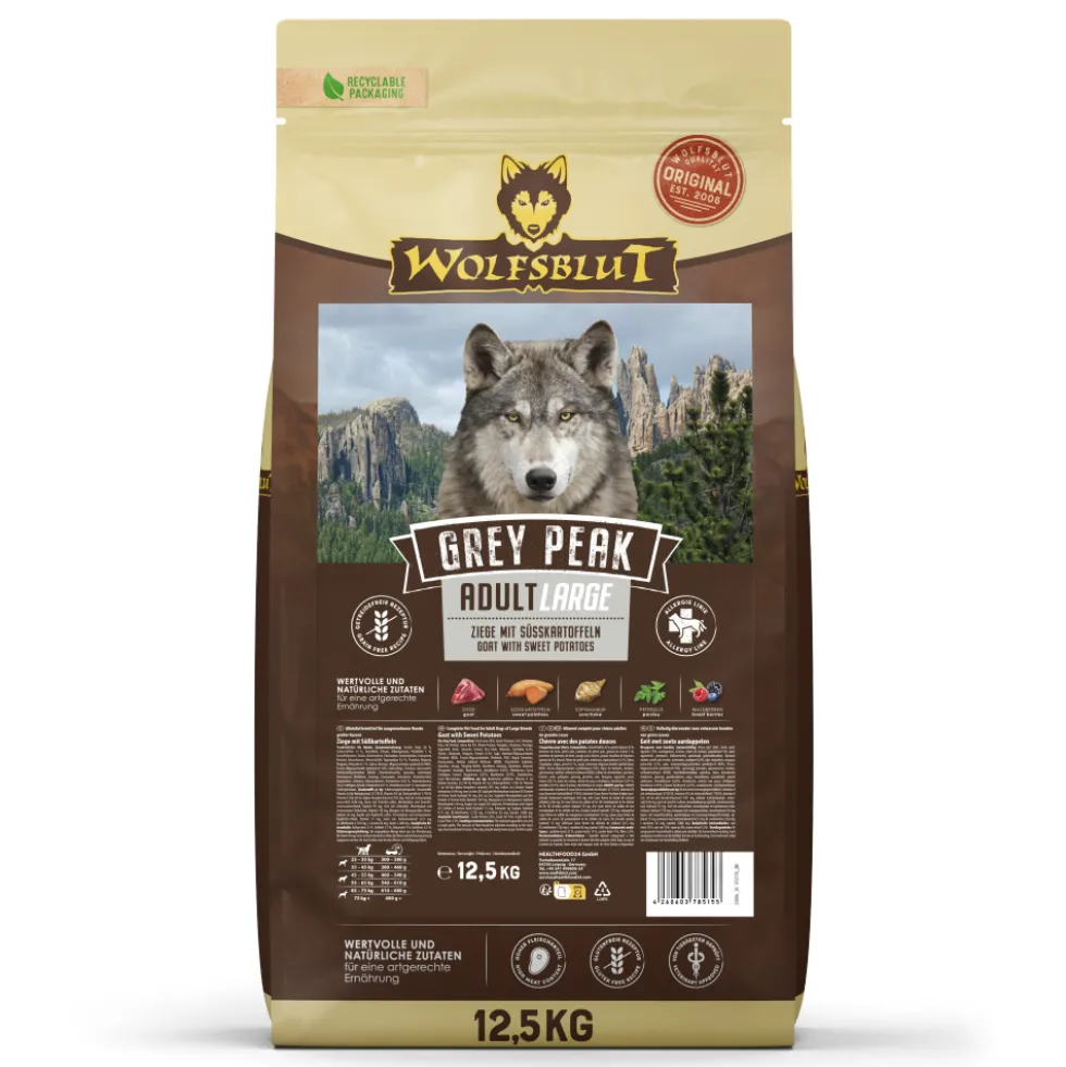 Wolfsblut Large Breed Grey Peak Trockenfutter 12,5 kg
