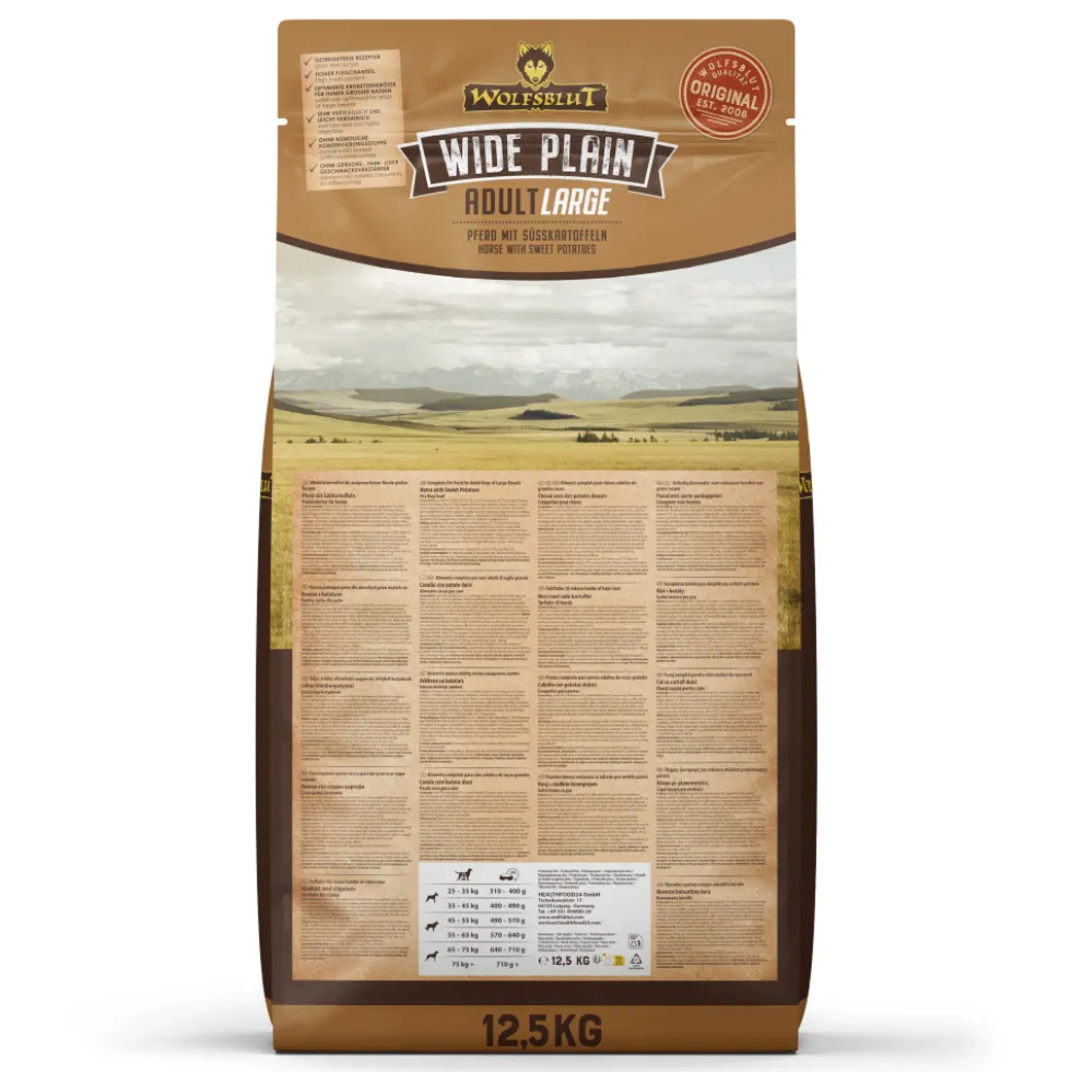 Wolfsblut Large Breed Wide Plain Trockenfutter 12,5 kg