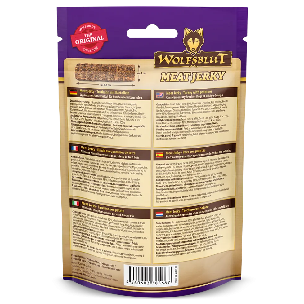 Wolfsblut Meat Jerky Black Bird Snack 80 g