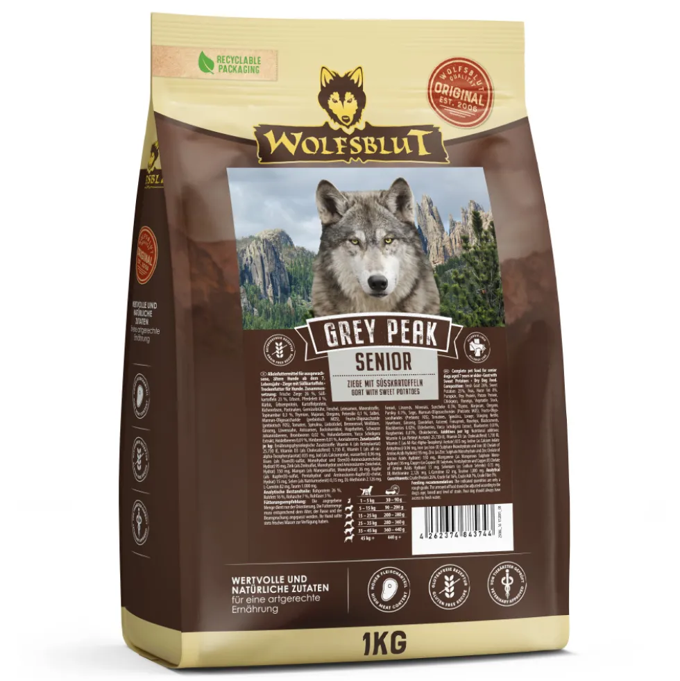 Wolfsblut Senior Grey Peak Trockenfutter 1 kg