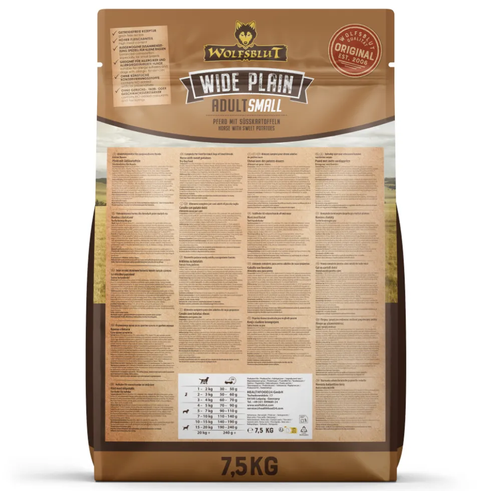 Wolfsblut Small Breed Wide Plain Trockenfutter 7,5 kg