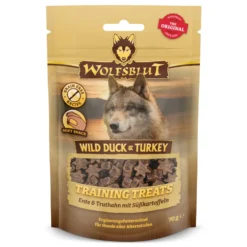 Wolfsblut Training Treats Wild Duck & Turkey Snack 70 g