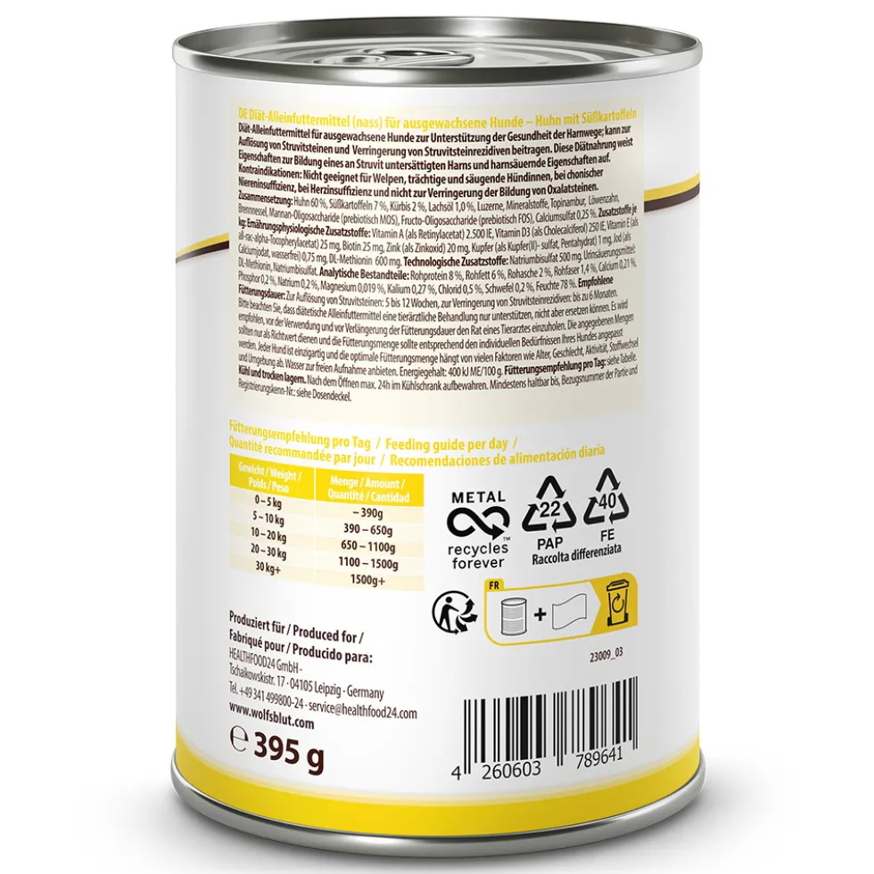 Wolfsblut VetLine Urinary Nassfutter 6 x 395 g