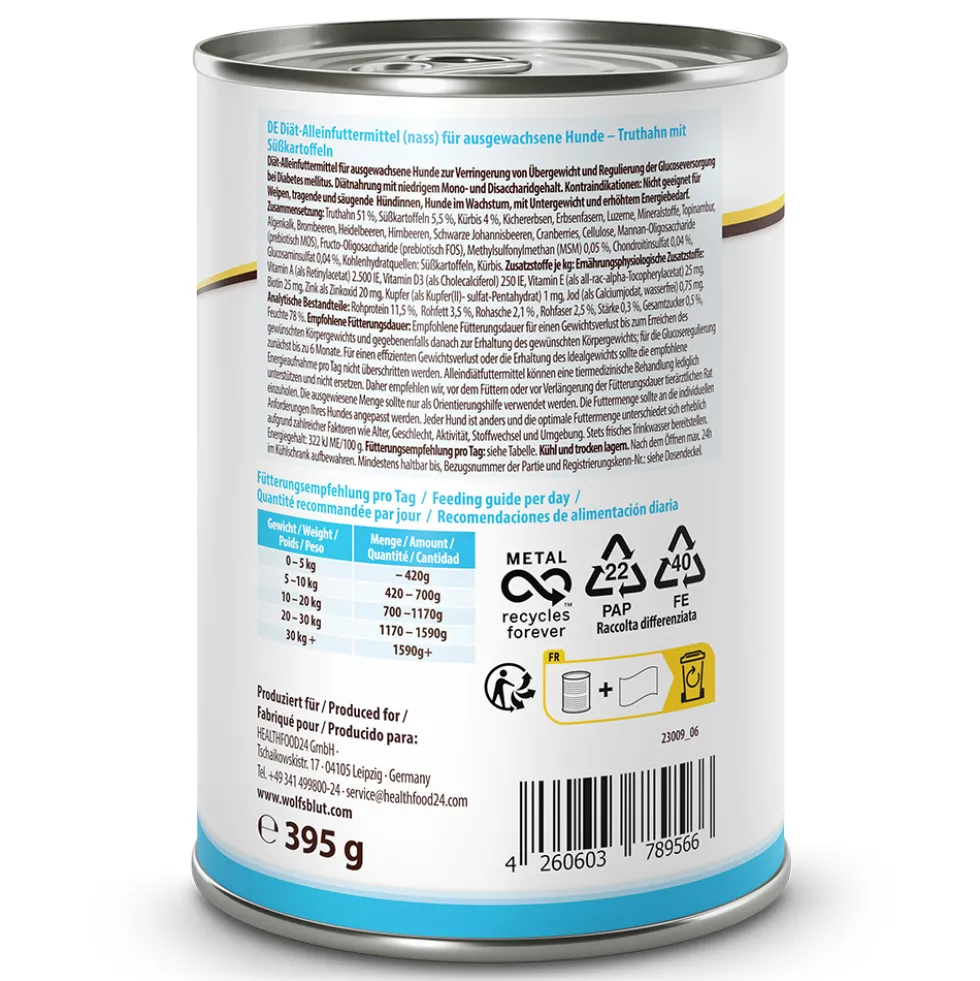 Wolfsblut VetLine Weight Management Nassfutter 6 x 395 g